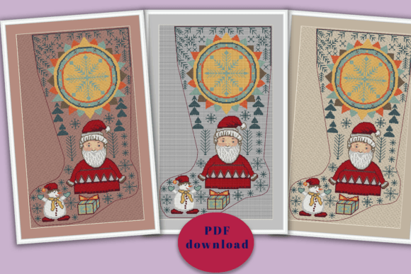 Christmas Stocking Cross Stitch Pattern