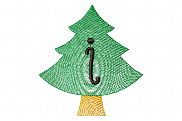 Christmas Tree Letter I