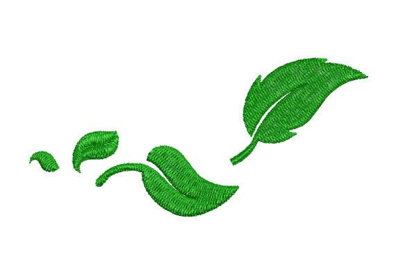 Falling Leaves Embroidery Design