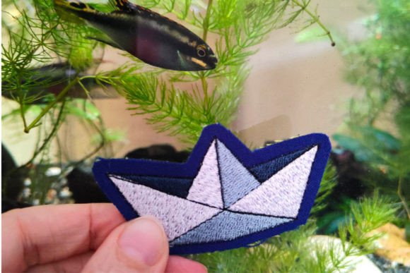 Machine Embroidery Design - Paper Boat