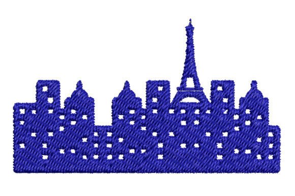Paris: A Whimsical Embroidery Design