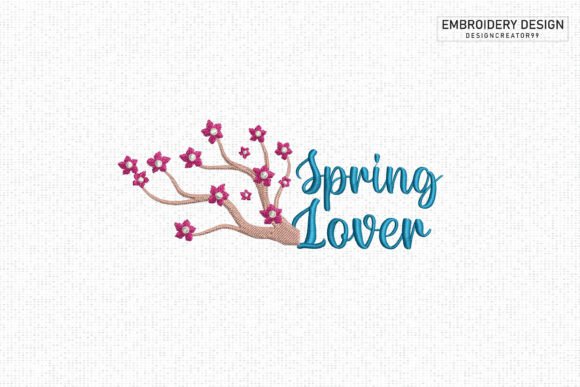Spring Lover Embroidery Design